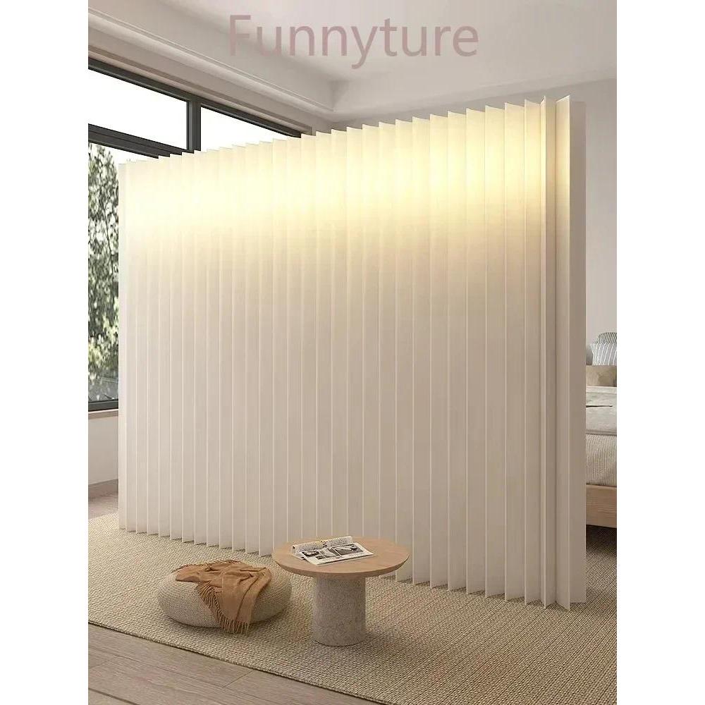 Jual Paper foldable screen partition 36cm thick paper wall punching ...
