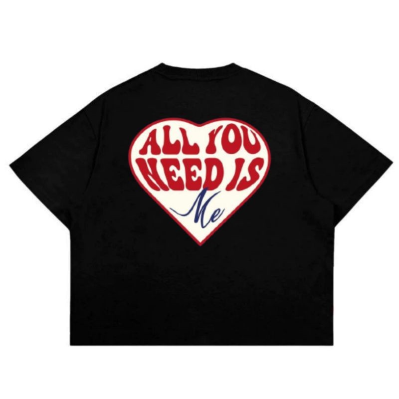 Jual Boxy Tees | All You Need Is Me | Snpb.Studio | Shopee Indonesia