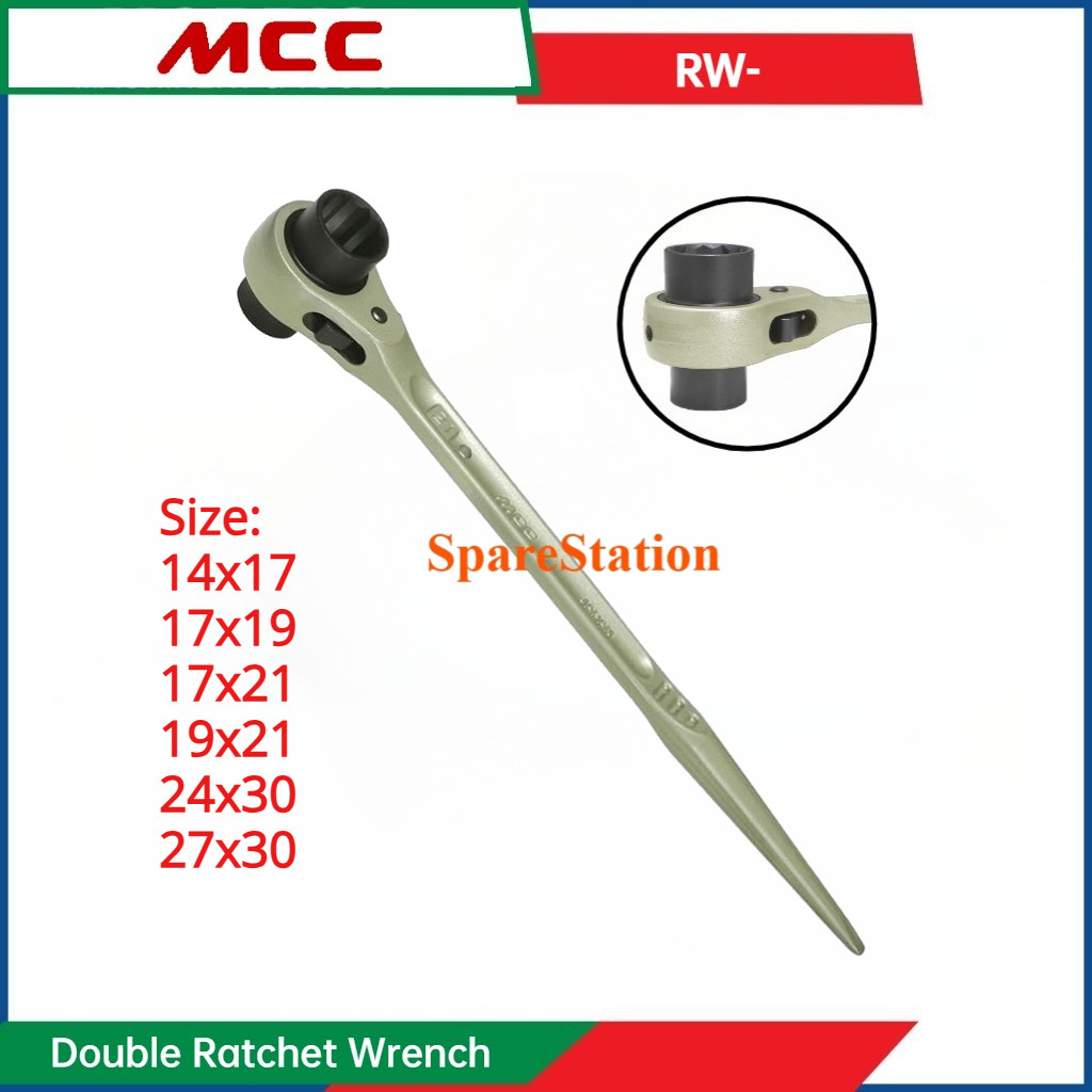 Jual MCC Double Ratchet Wrench Kunci Ring Double Socket Scaffolding MCC ...