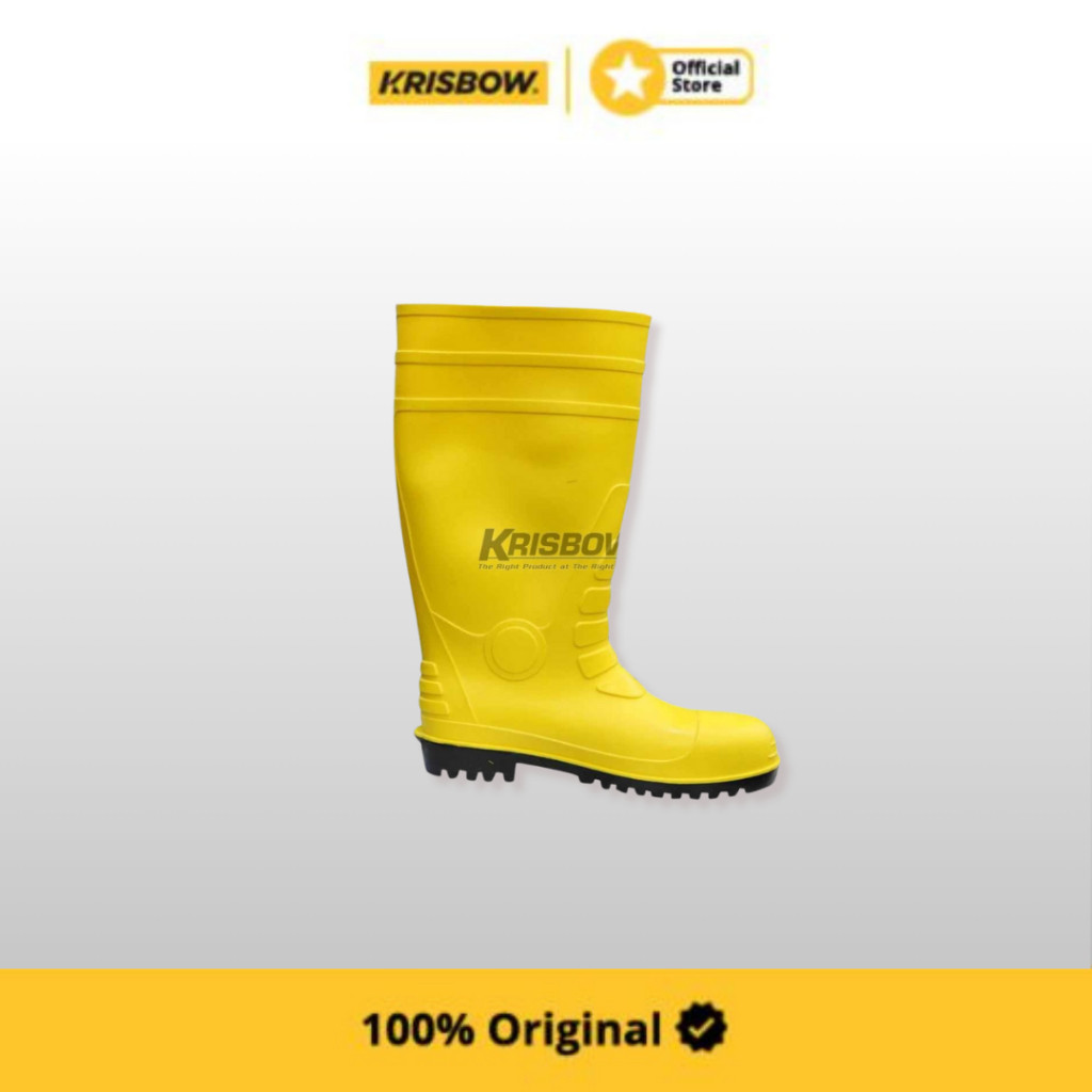 Jual SEPATU BOOTS SAFETY KUNING KRISBOW 10095007 - PILIH UKURAN ...