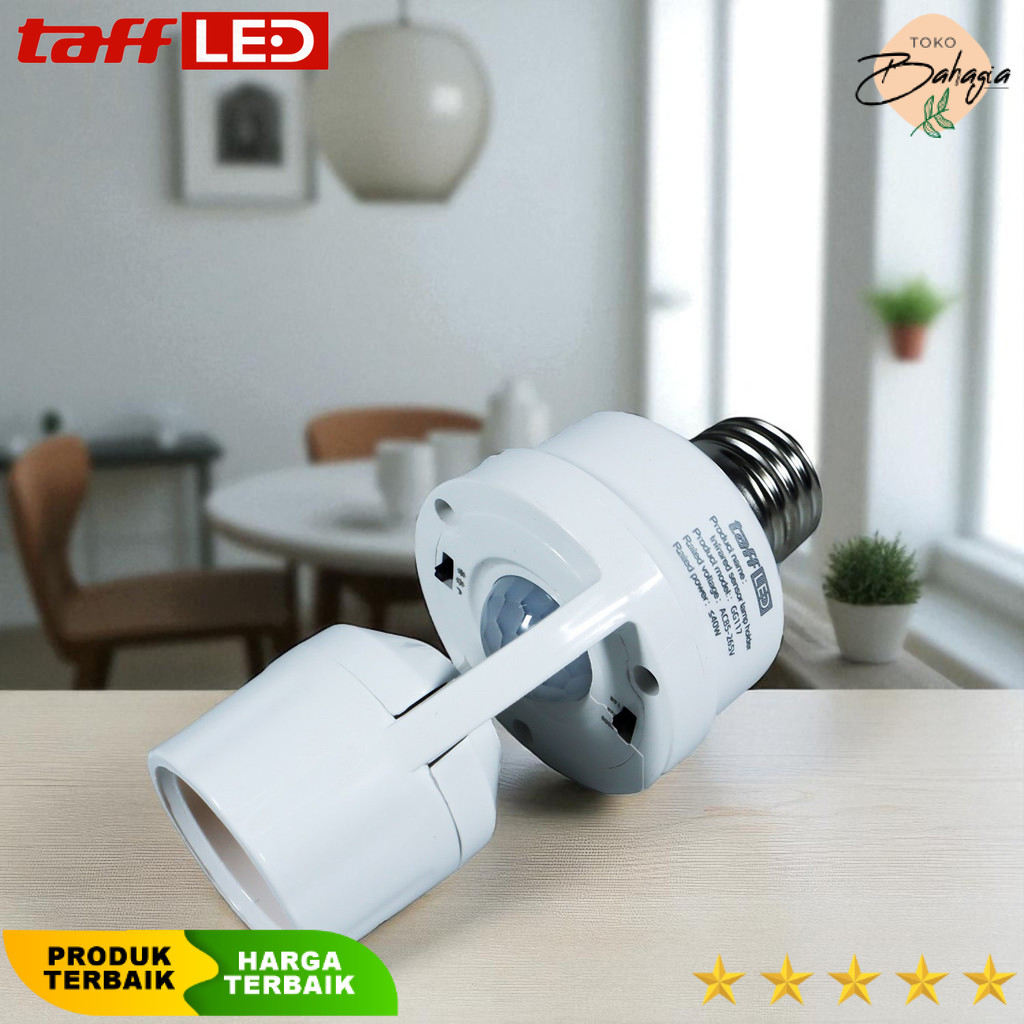 Jual Fitting Lampu Bohlam Sensor PIR Adjustable Timer 40W E27 - GG117 ...