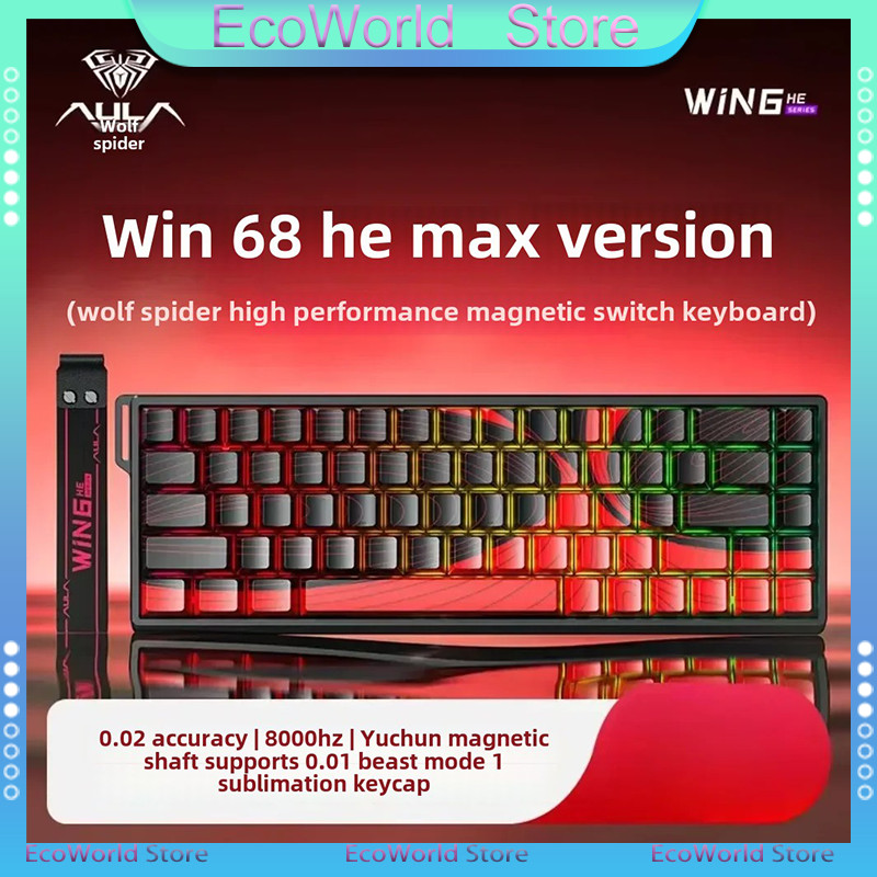 Jual Aula Win68 HE Magnetic Hall Effect Swit Gaming Keyboard 8K Polling ...