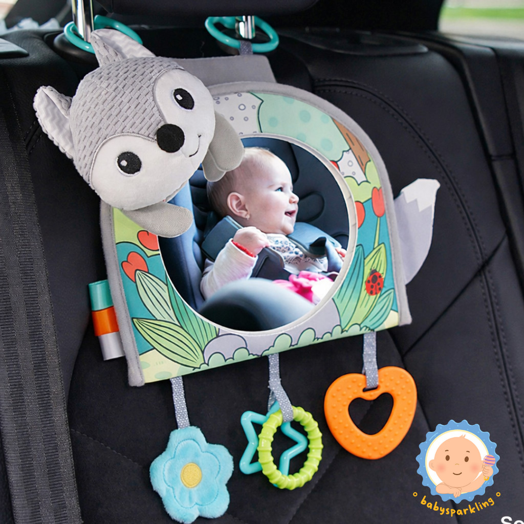 kaca spion jok bayi Sozzy bentuk boneka plush lucu