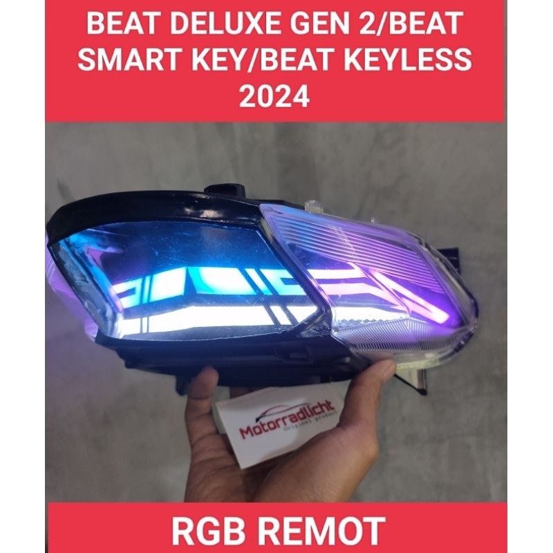 Jual Stoplamp lazy beat deluxe gen2/smartkey/keyless 2024||RGB REMOT ...