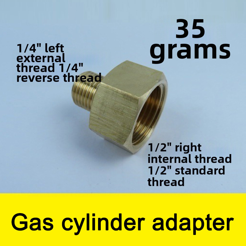 Jual Set of 4 brass gas adapters 12 turn right and 14 turn left for ...
