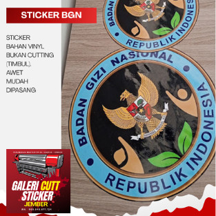Jual stiker mobil MBG LENGKAP LOGO TULISAN DAN batik ukuran besar ...