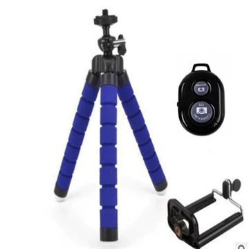Octopus Portable Desktop Cell Phone Holder Tripod Gurita Spons Tripod HP Gurita Serbaguna
