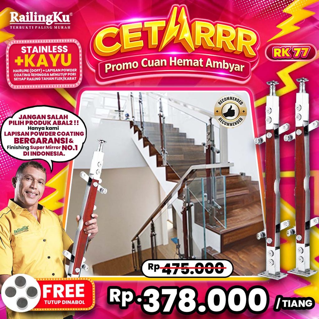 Jual Railing Tangga Stainless Nature Desain Railingku [CETAR!] RK 77 ...