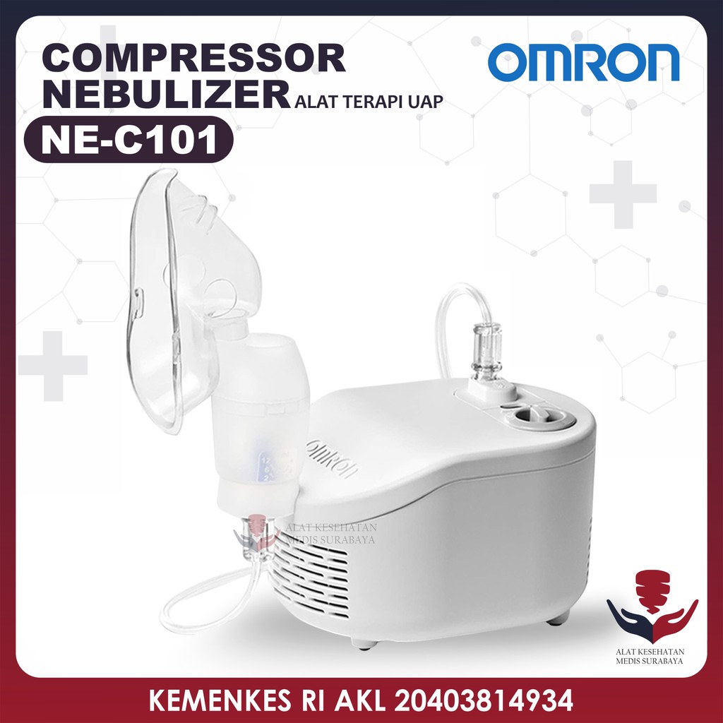 Jual Compressor Nebulizer Omron NE C101 Alat Uap Terapi Asma NE-C101 ...