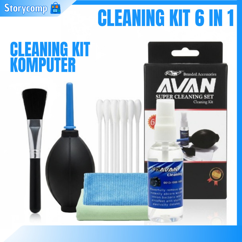 Jual Avan Cleaning Kit 6in1 Pembersih Layar Laptop Kamera HP Monitor TV ...
