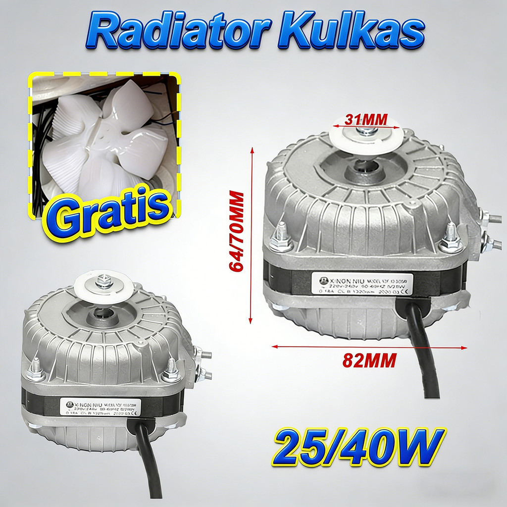 Jual Fan Kondensor 25/40 Watt Motor Dinamo Kipas – Sparepart untuk ...