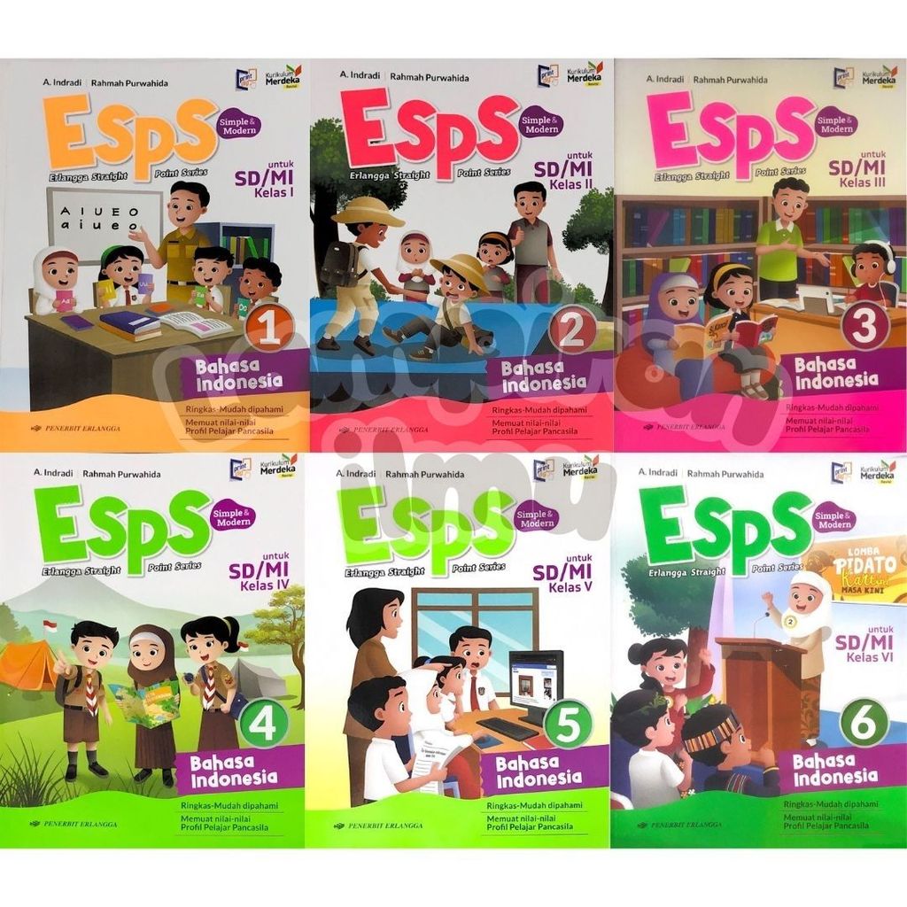 Jual Esps Bahasa Indonesia Kelas 1 2 3 4 5 6 SD - MI Kurikulum Merdeka ...
