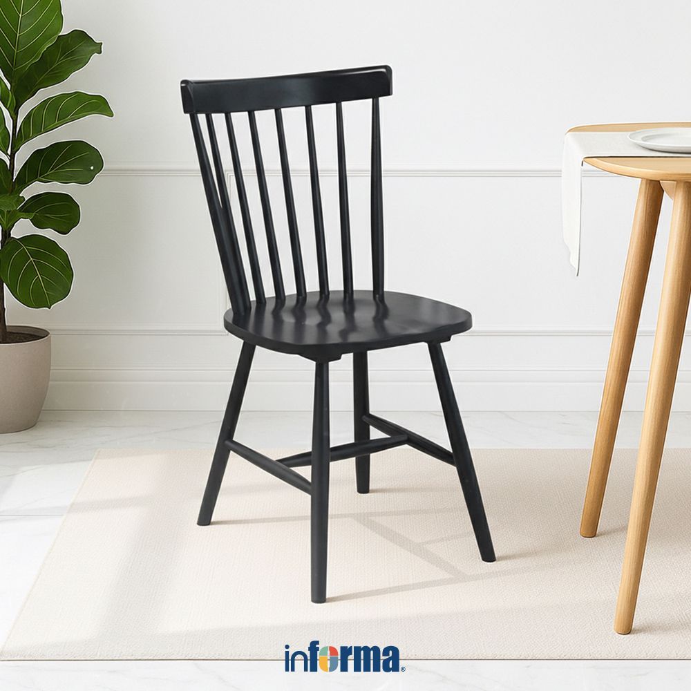 Jual Informa Yurina Kursi Makan Kayu - Hitam Dining Chair Tempat Ruang ...