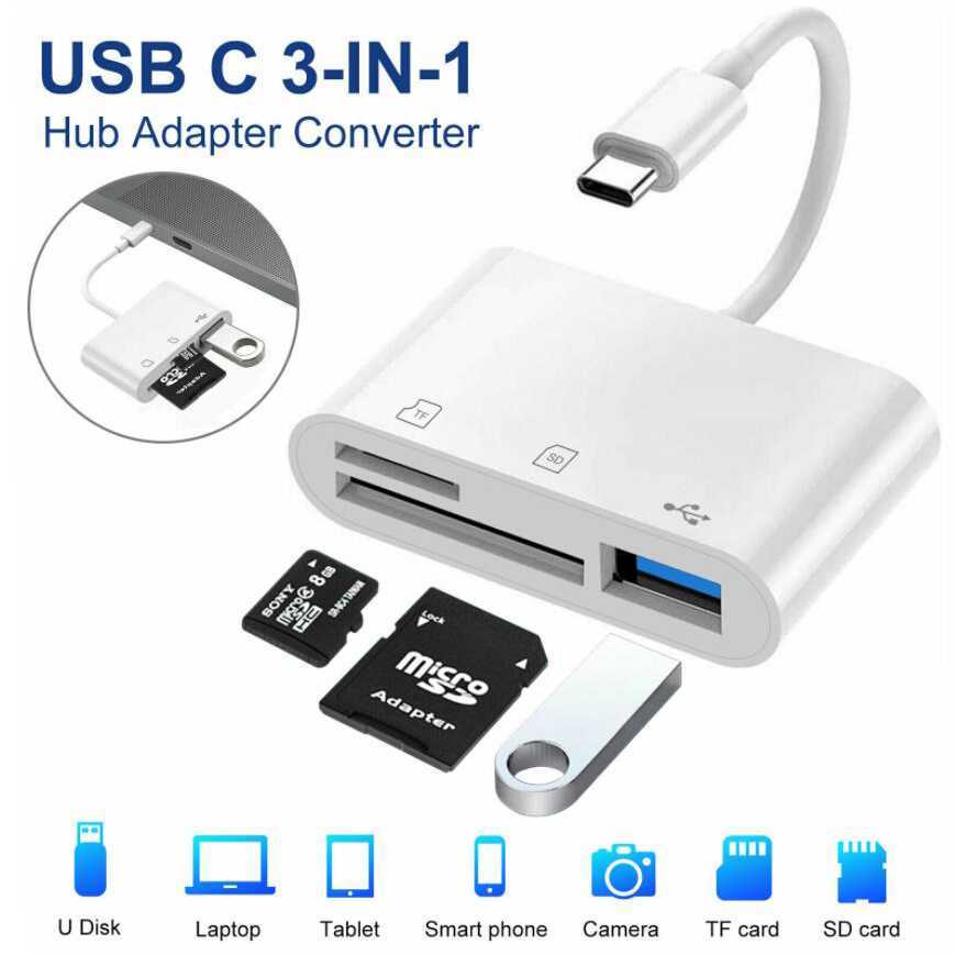 Jual ATUX Card Reader 3in1 Type C 3.0 USB Hub MicroSD - AT3 | Shopee ...