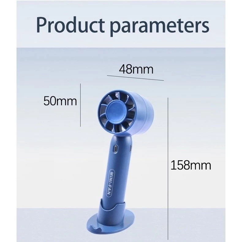 Kipas Angin Mini Fan R10 Portable Turbo Rechargeable 2000mAh