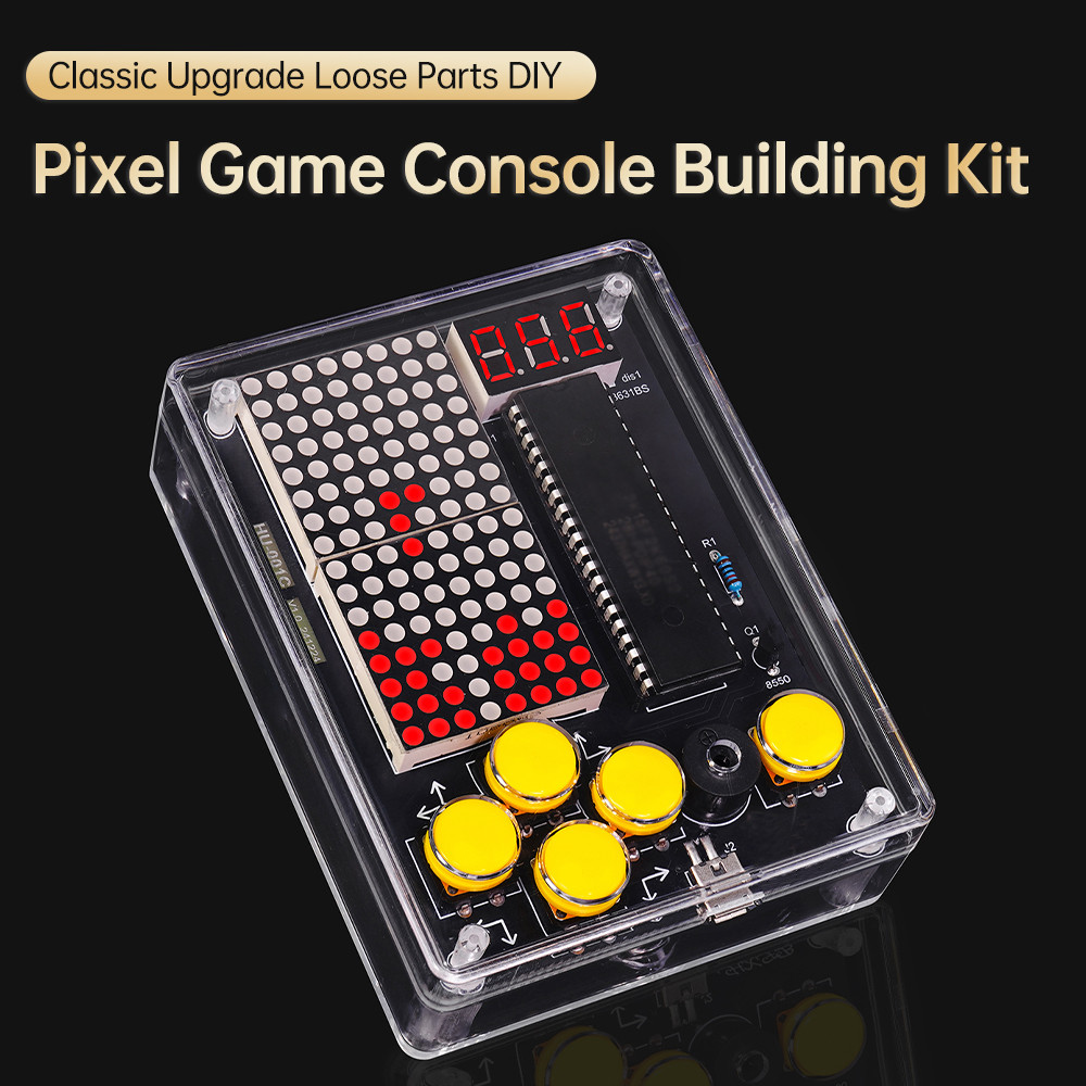 Jual Pixel Game Console 51 Microcontroller Electronic Y Kit Educational ...