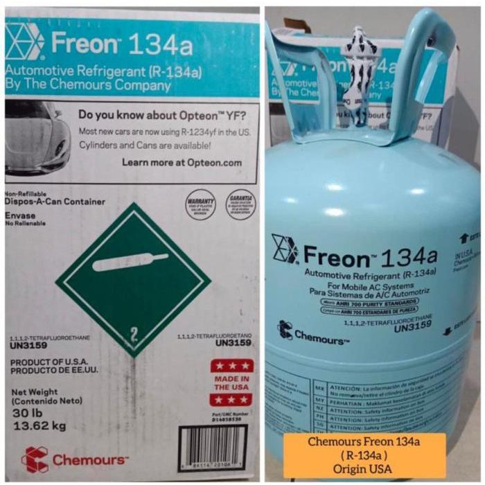 Jual Freon chemours R134a USA, 100% original Chemours | Shopee Indonesia