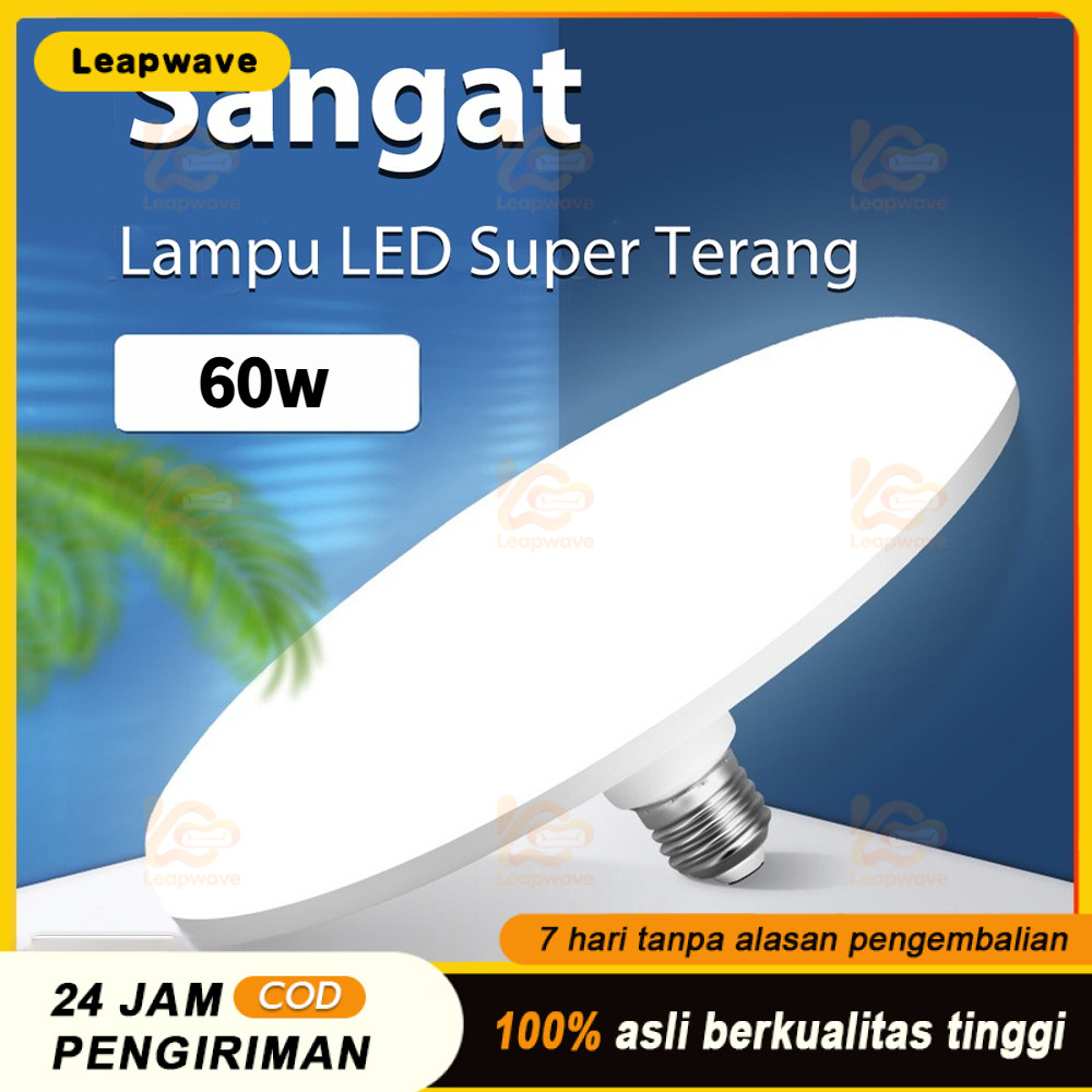 [COD] E27 Lampu LED UFO Foco 60W Lampu LED Ampoule Lampu LED Putih Dingin Untuk Rumah Dapur Kamar Tidur Garasi/ E27 LED Bulb 20-100W UFO Foco LED Lamp