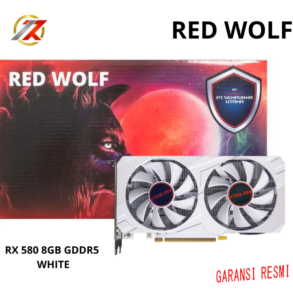 Jual RED WOLF RADEON RX 580 8GB GDDR5 256 BIT WHITE (n) | Shopee Indonesia