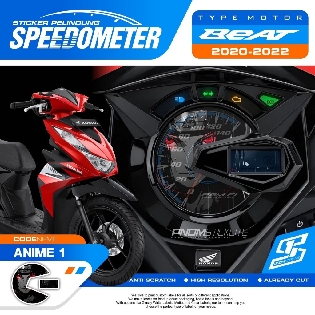 Jual Stiker Speedometer Beat Deluxe 2020 2021 2022 Antigores Spidometer ...
