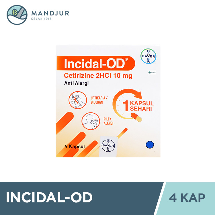 Jual INCIDAL-OD 10 MG 1 STRIP @ 4 KAPSUL | Shopee Indonesia