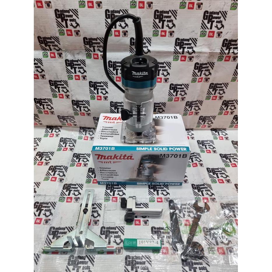 Jual NEW Mesin Profil Router Trimmer Kayu 6mm Maktec MT 370 MT370 ...