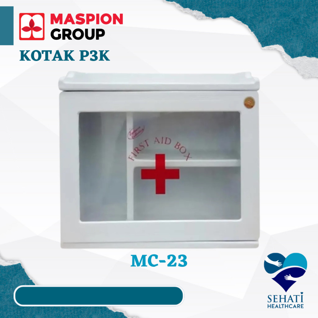 Jual Maspion Kotak Obat P3K MC23 First Aid Box Gantung Dinding Kantor ...