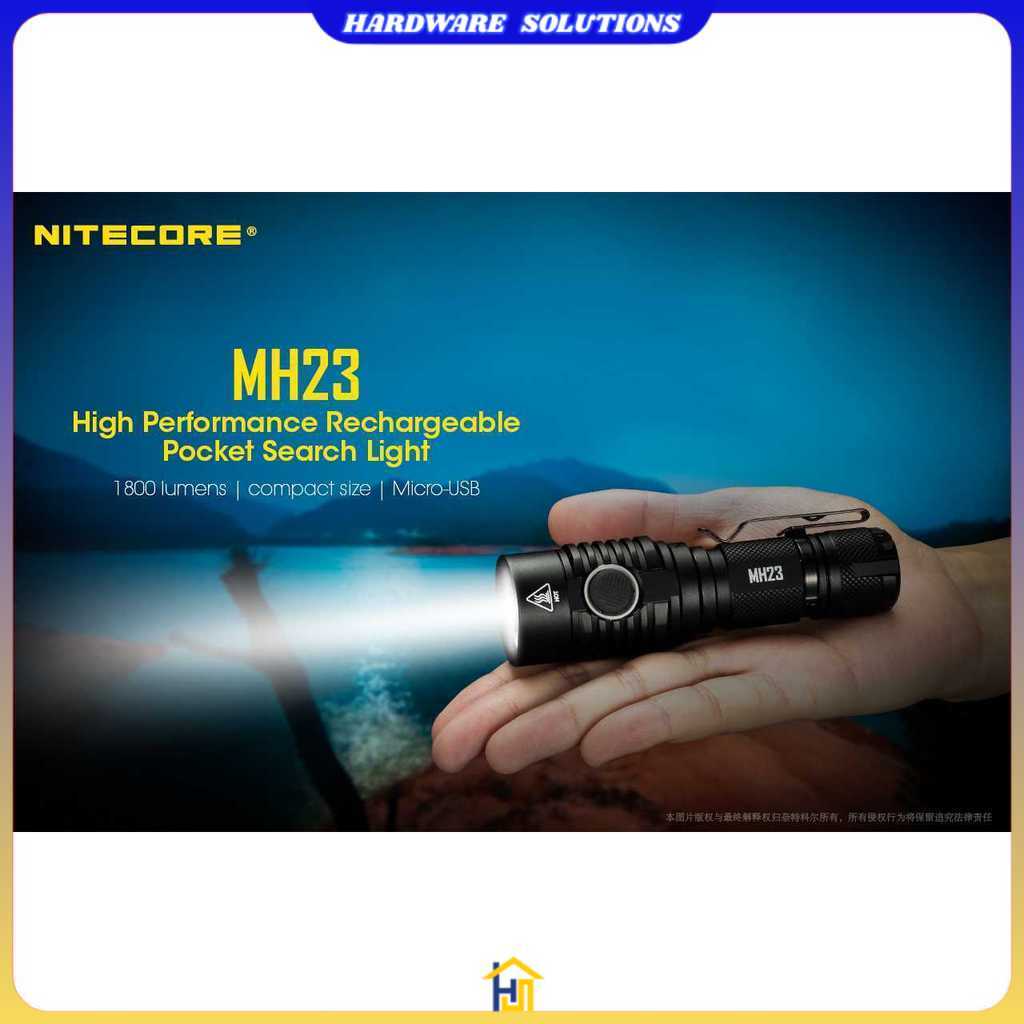 Jual NITECORE Senter LED CREE XHP35 HD 1800 Lumens - MH23 | Shopee ...