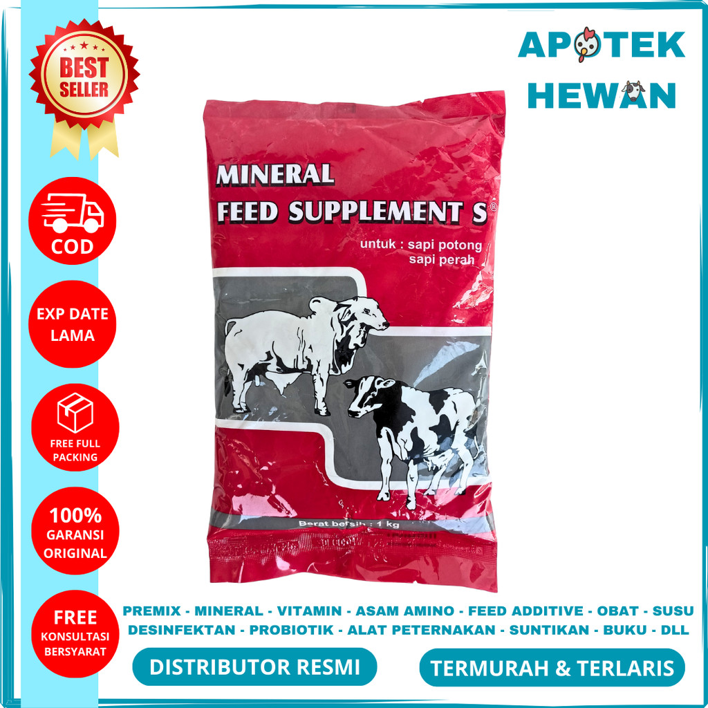 Jual MINERAL FEED SUPLEMENT S 1 Kg Medion | Mineral Sapi Potong Sapi ...