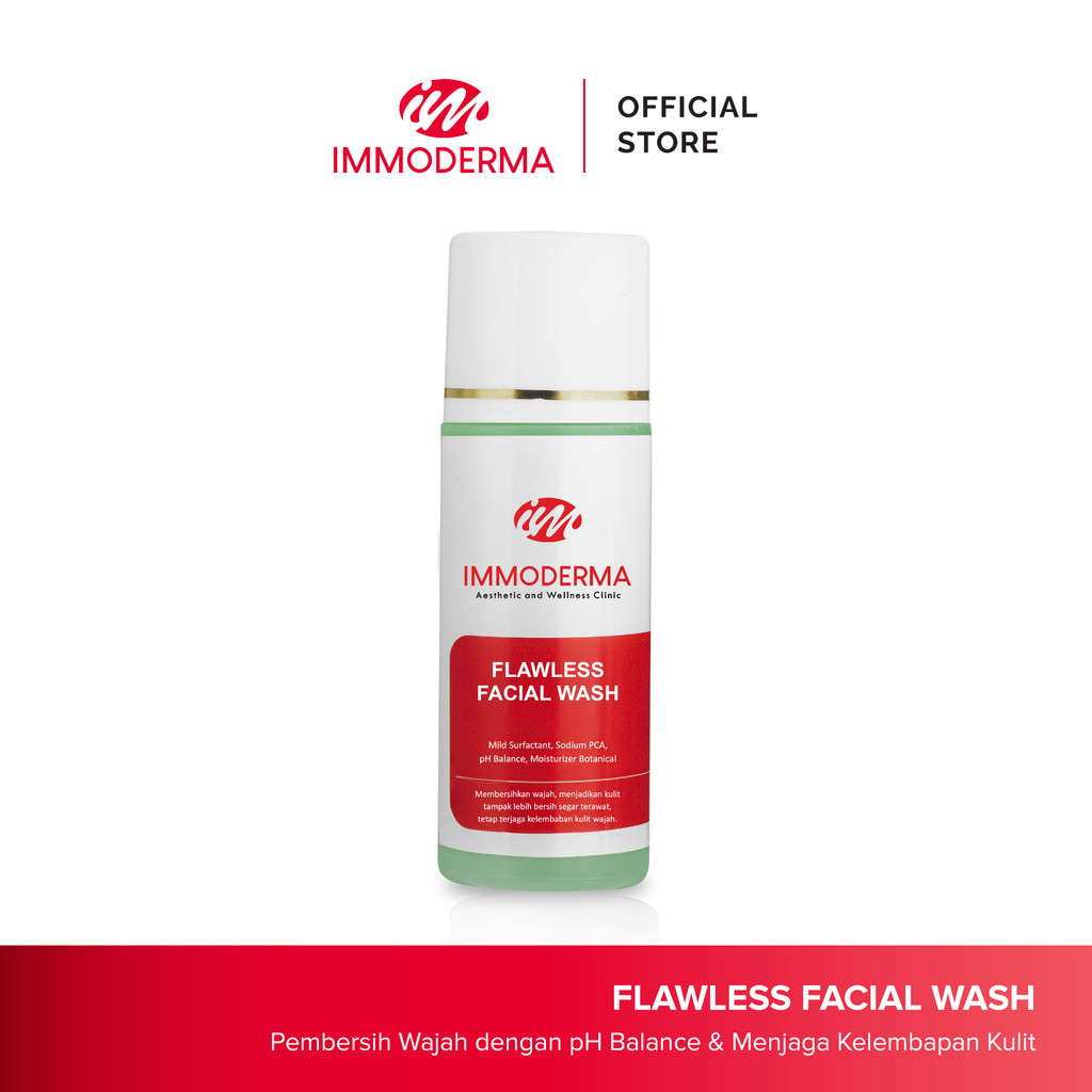 Jual IMMODERMA Flawless Facial Wash | Sabun Muka Cair Mencerahkan dan ...