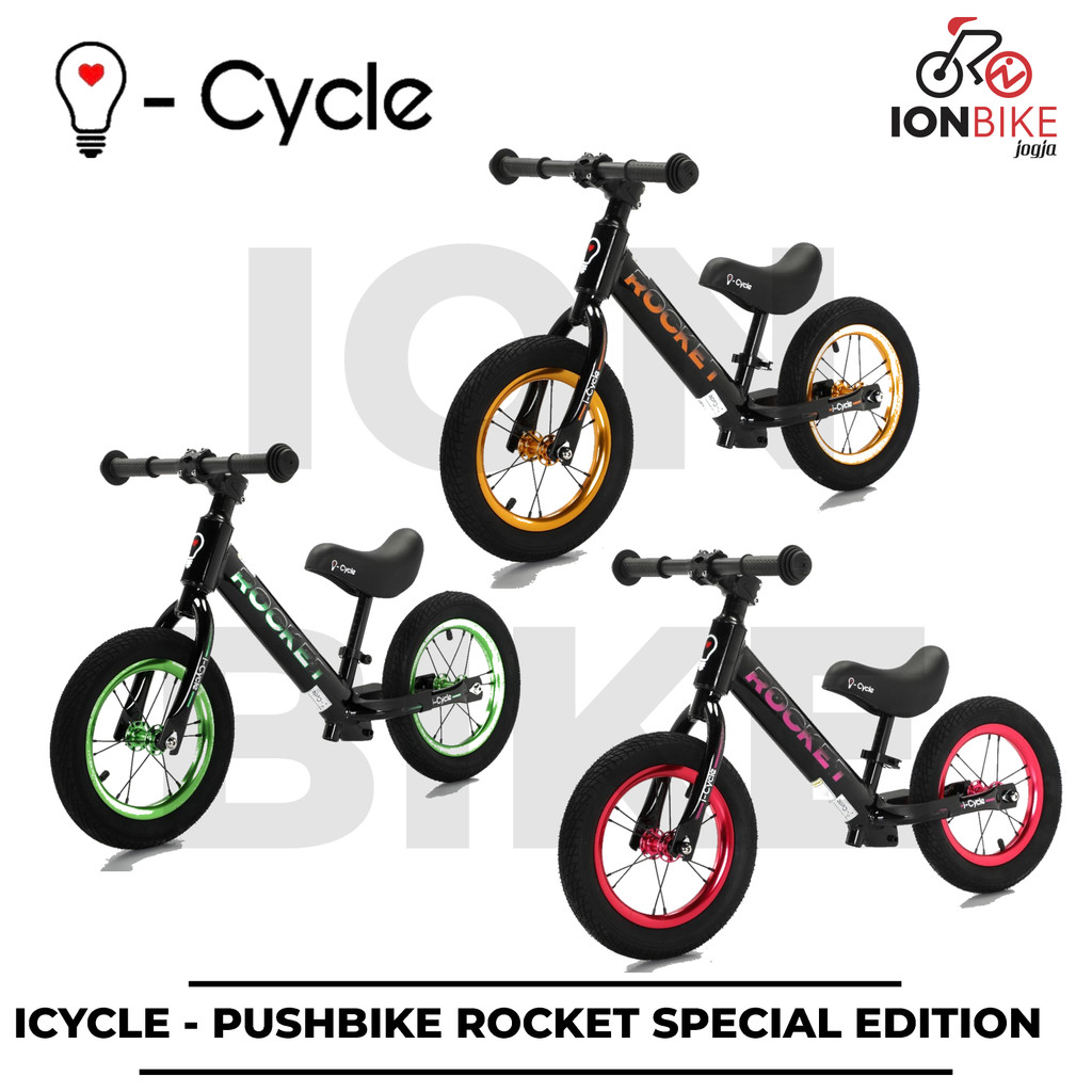 Jual Push Bike ICycle Rocket SE Balance Bike Pushbike Sepeda Anak ...