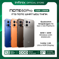 Infinix Note 60 Pro 12/256GB - Up to 24GB Extended RAM - Snapdragon 7s Gen 4 - 6