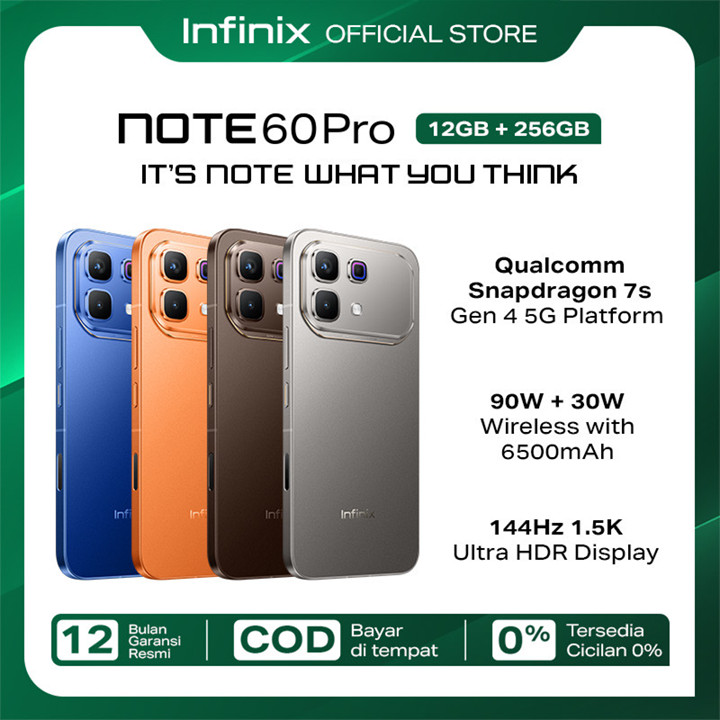Infinix Note 60 Pro 12/256GB - Up to 24GB Extended RAM - Snapdragon 7s Gen 4 - 6