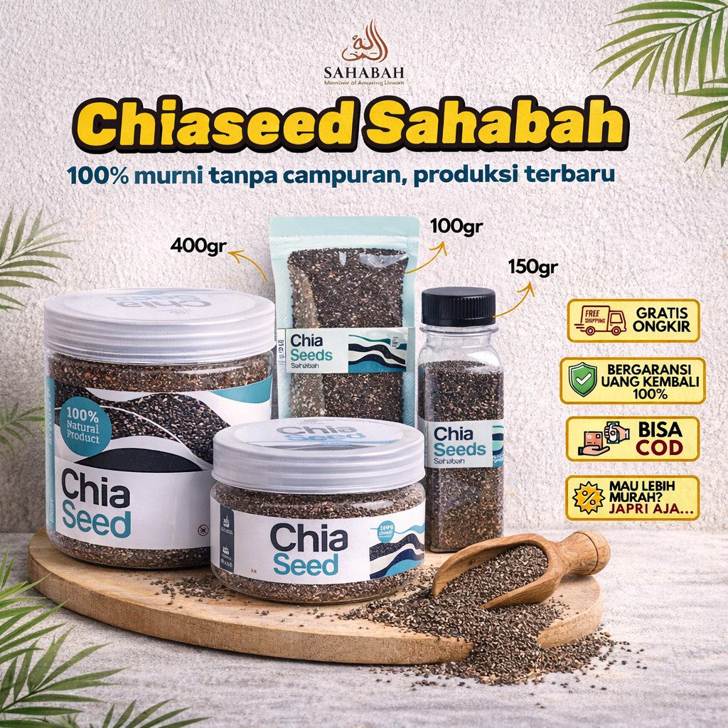 Jual Biji Chia Seed Organik Rempah JSR untuk Diet Black Chiaseed ...