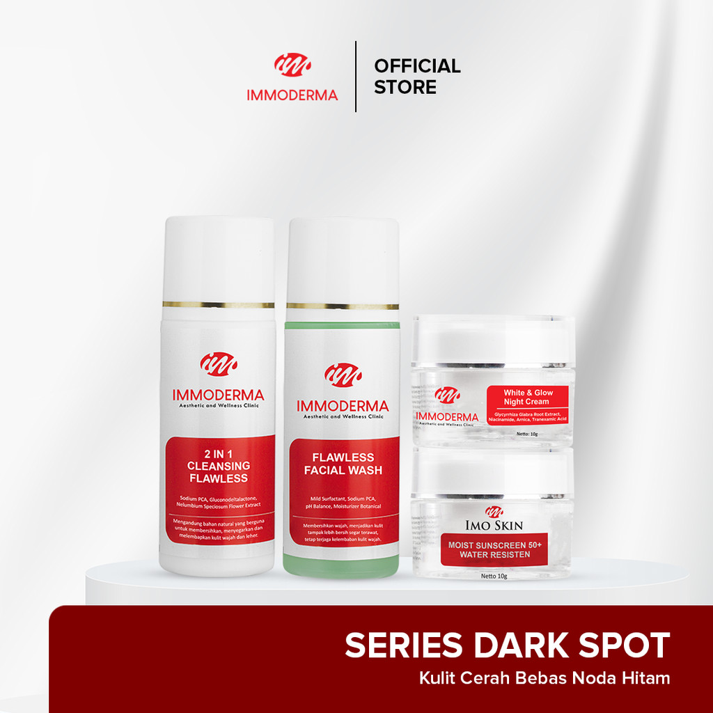 Jual IMMODERMA Paket Dark Spot Series | Solusi Wajah Kusam Bebas Flek ...