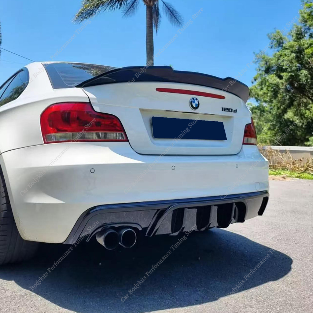 Jual Gloss Black MP Style Rear ffuser Rear Bumper Lip Splitter For Bmw ...