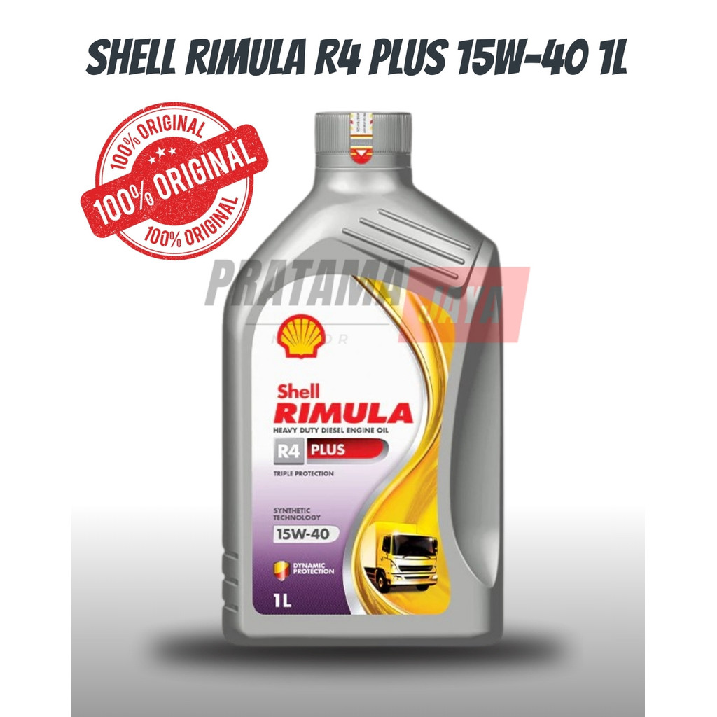 Jual OLI SHELL RIMULA R4 PLUS 15W40 1L ORIGINAL | Shopee Indonesia