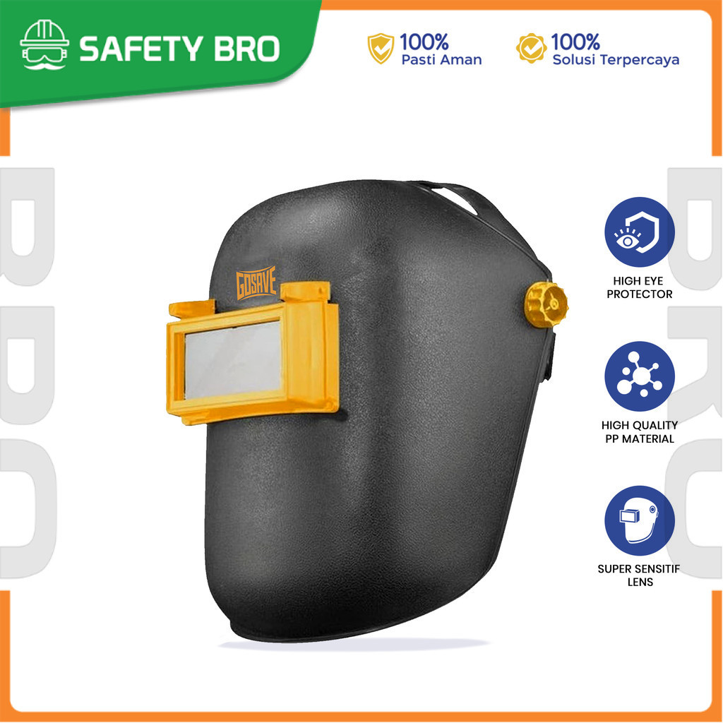 Jual GOSAVE Topeng Las Full Face dengan Ratchet Pelindung Wajah Safety ...
