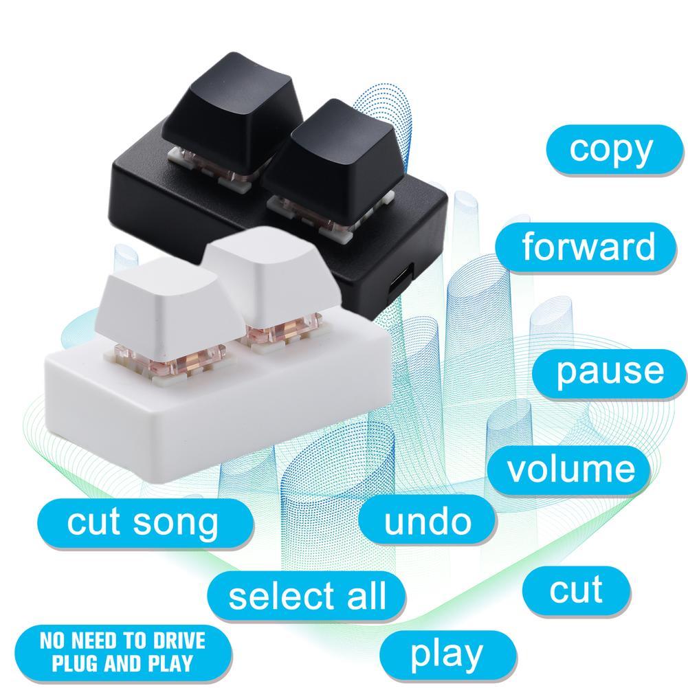 Jual Brand-new Black RGB USB Keypad 2-key Copy And Paste One-key ...