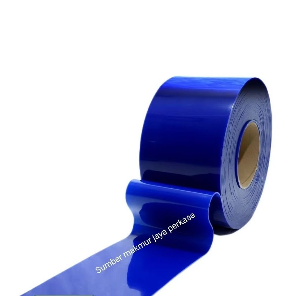 Jual PVC Curtain solid blue Flat 2mm x 20cm x 50 meter ( Tirai PVC ...