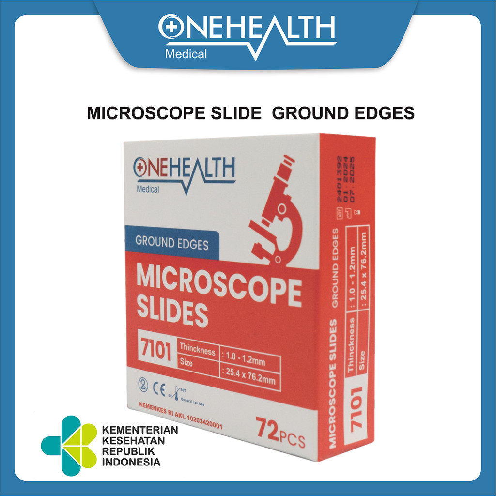 Jual Onehealth Microscope Slides 7101 Objek Glass | Shopee Indonesia