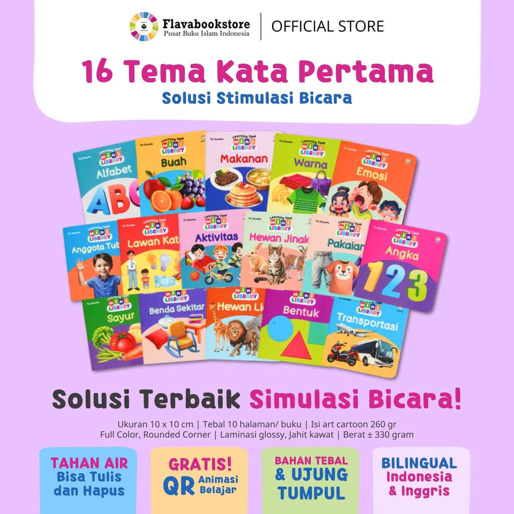 Jual Ziyadbooks - Learning Time : Mini Library - Buku Anak Belajar Kosa ...