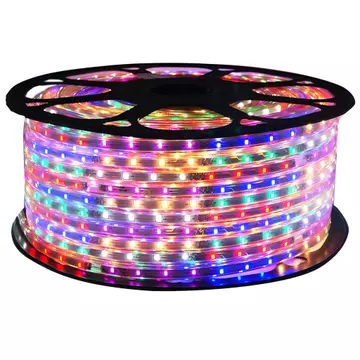 Lampu Led Strip Berkedip Warna Rgb Dengan 3 Mode 220V Lampu Dekoratif Liburan Outdoor Termasuk