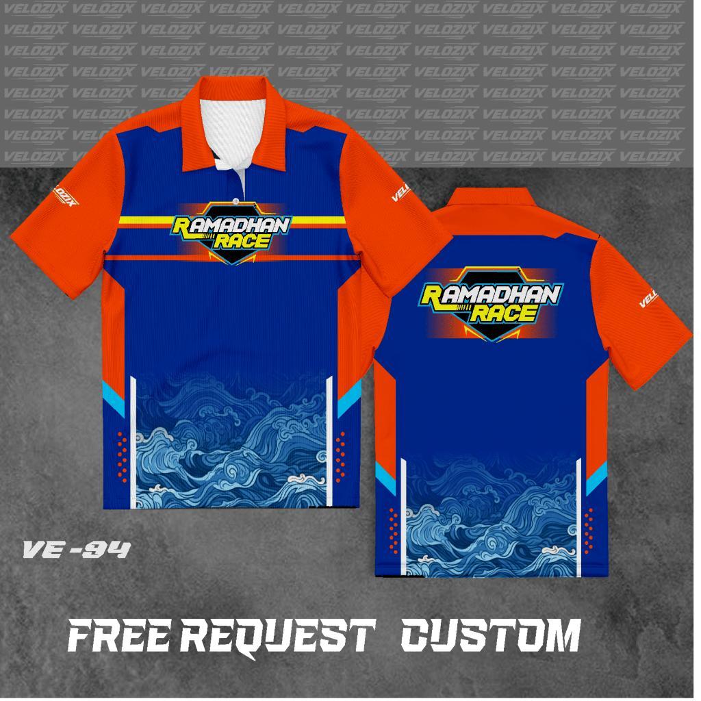 Jual JERSEY RACING RAMADHAN RACE FULL PRINT – CUSTOM NAMA TULISAN, POLO ...