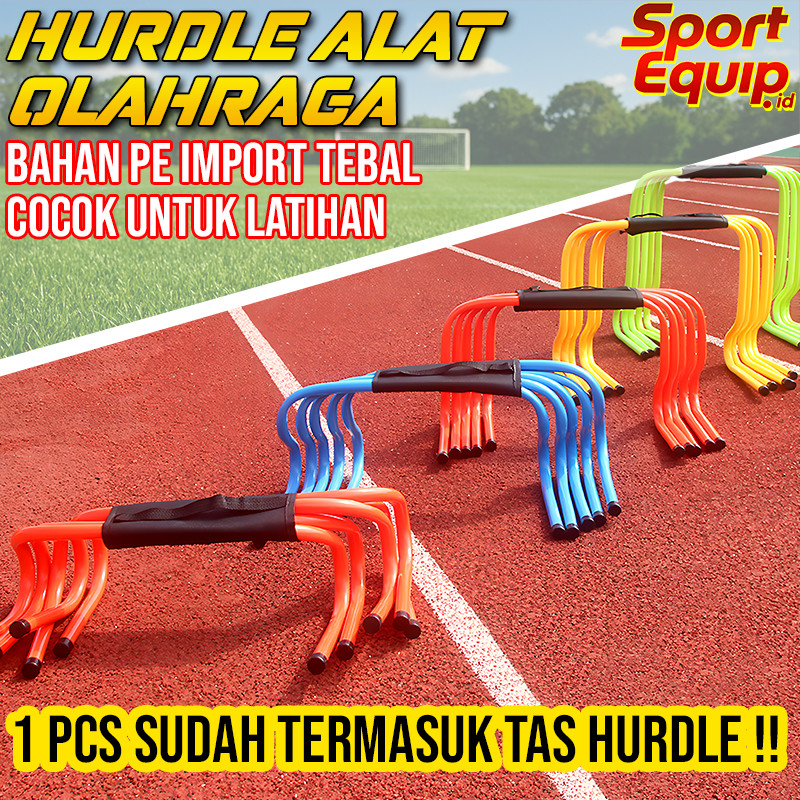 Jual Hurdle Rintangan Olahraga PVC 23–50 cm Set 1 Pcs, Alat Latihan ...
