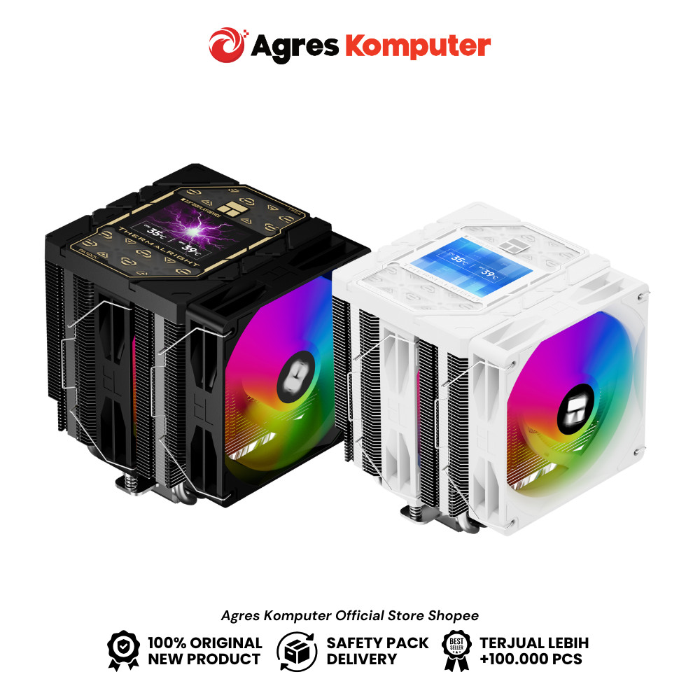 Thermalright Peerless Assassin 90 SE zwarte CPU-luchtkoeler, dubbele torenkoeler, 110 mm hoge CPU-ventilator, computerradiator, voor AMD:AM4 AM5/Intel LGA 1851/1700/115X/1200 (PA90SE zwart