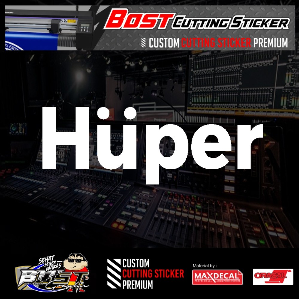 Jual Cutting Sticker Audio HUPER.STIKER Sound System HUPER | Shopee ...