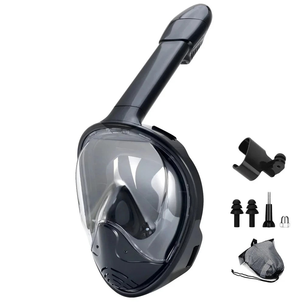 Jual Underwater Snorkeling Full Face Children Swimming Mask Set Scuba ...