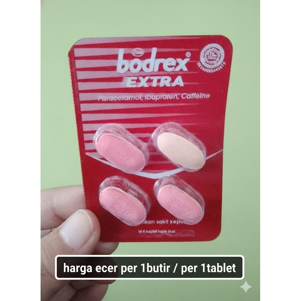 Jual Bodrex Extra 1 PCS ECER SATUAN STOK BARU EXP.LAMA HARGA PERPIL ...