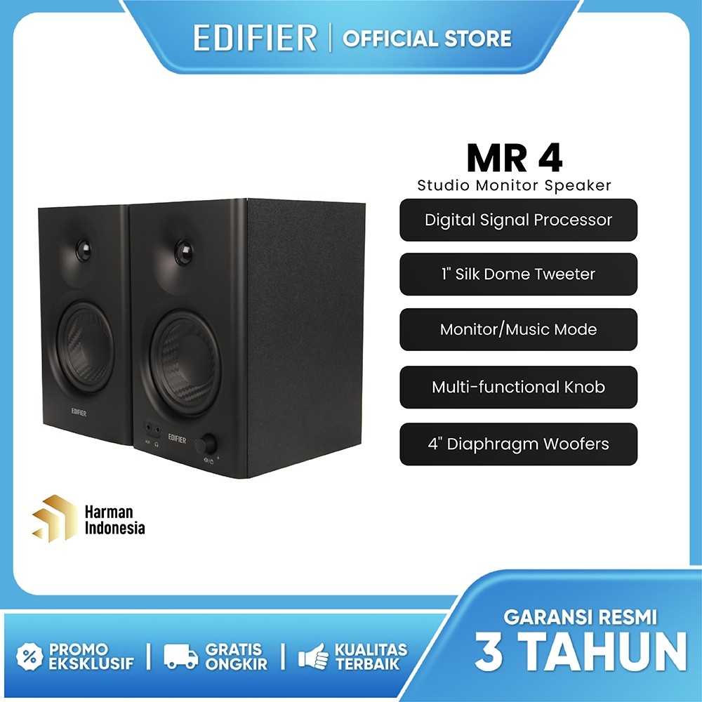 Jual EDIFIER MR 4 Studio Monitor Speaker | Shopee Indonesia